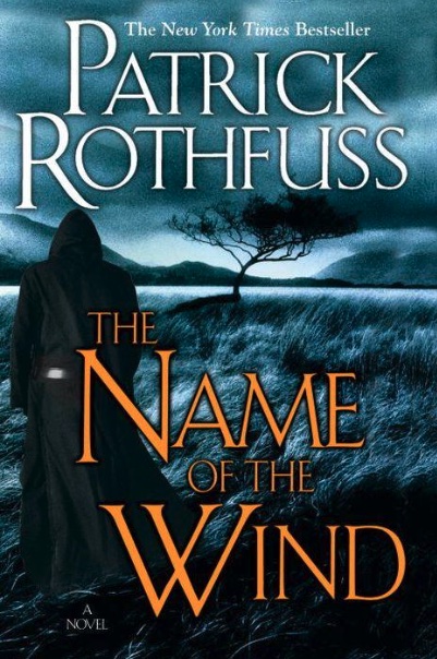 Book cover for Patrick Rothfuss's debut fantasy novel, The Name of the Wind.